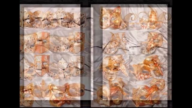 Rust Brown Venetian masquerade masks смотреть онлайн