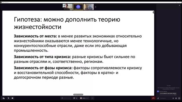 «Экономическая жизнестойкость: подходы к изучению и факторы»