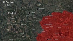 Анимированная карта боевых действий на Покровском направлении