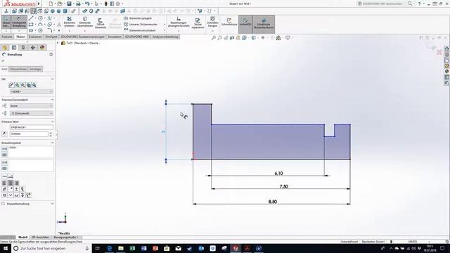 Solidworks - Bauteil 22 - Bolzen смотреть онлайн