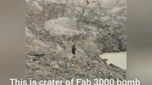 Ту-22 и ФАБ 3000 воронка от бомбы