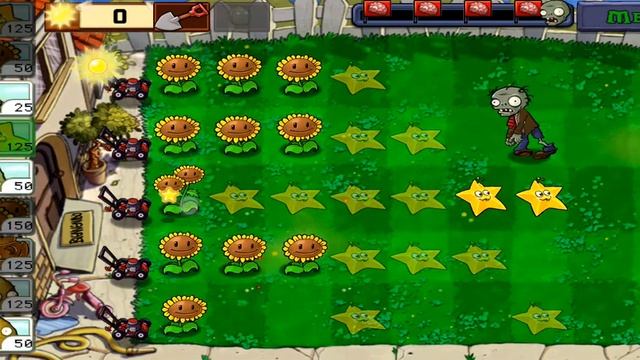 Plantas vs Zombies - Minijuegos: Viendo las estrellas  Asralez
