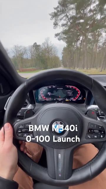 BMW M340i пуляет 0-100 с лаунча