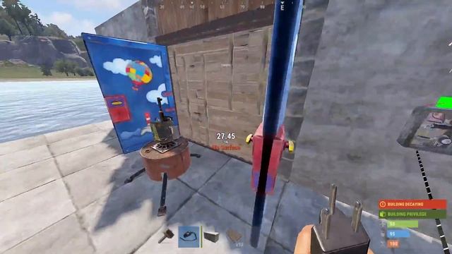 Rust Hidden auto turret/trap base! BUG #rust #tipsrust смотреть онлайн