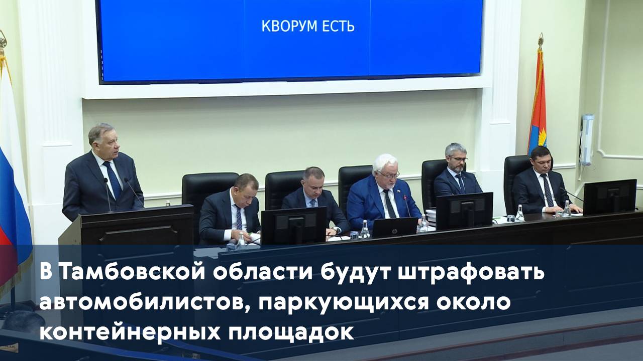 В Тамбовской области будут штрафовать автомобилистов, паркующихся около контейнерных площадок