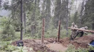3 серия. Строю хижину в лесу