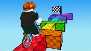 Обби но ты на велосипеде