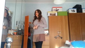 Crossdresser Vanessa in mini skirt