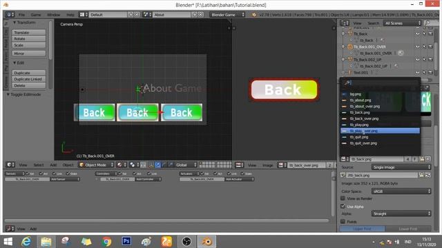 Tutorial Interface BGE Part2 - Blender 2.78