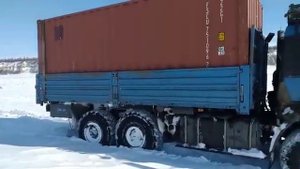 Дальнобой Якутия, замело зимник