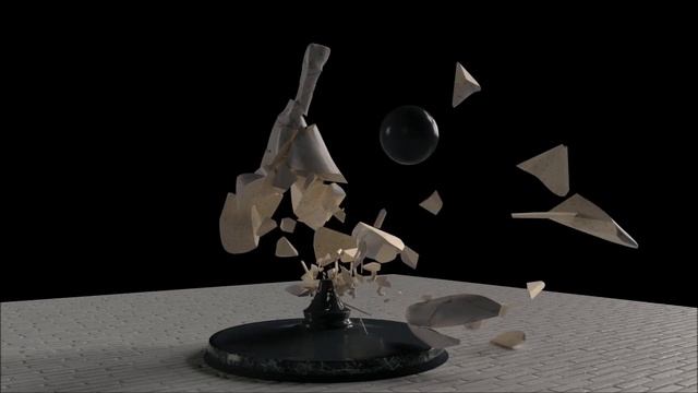 Marble Statue getting destroyed | Blender Cycles 2.79 | Rigid Bodies смотреть онлайн