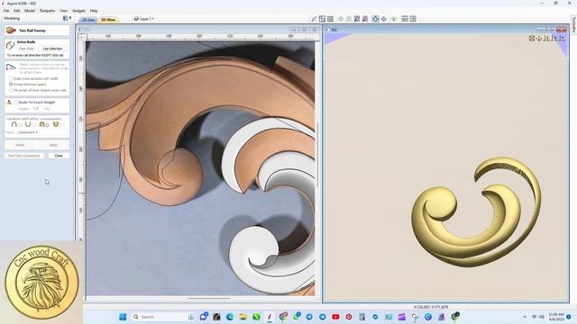 3d corner || design || vectric aspire 9.5 || artcam. смотреть онлайн