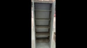 Шкаф 2-х дв для белья Ольга-19 дуб крафт серый/дуб крафт белый