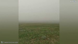 Пыльная буря обрушилась на Ставропольский край