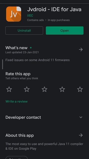 How to run JAVA code on mobile.Compiler for java. Learn code on mobile.java programming language.