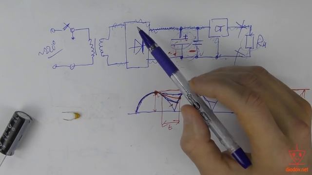 Учимся читать электрические схемы с конденсаторами