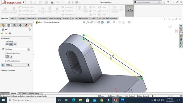 SOLIDWORKS Tutorial For Beginners | Solidworks Evaluate Command | Apply 3d dimensions Solidworks