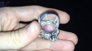 Серебряный перстень с 35-каратным аметистом