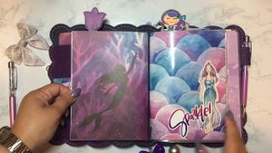 Mini Happy Planner B6 Hybrid Setup Flip thru - (Purple) June ‘19