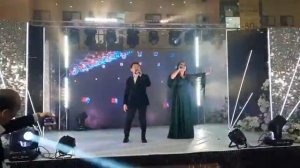 Санита Ай и Эрхан поют на свадебной выставке - ярмарке "Show wedding".  Erkhan and Sanita Ai!