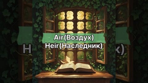 Английские слова, которые звучат одинаково