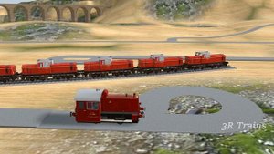 Trains and Friends swap Big and Small vs 6 Oil Tank Crossing Fumikiri 3D || 3R trains eps101