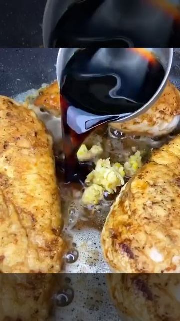 Сочная куриная грудка в чесночном соусе 