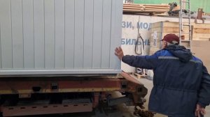 Отправка модульного медицинского здания на место установки