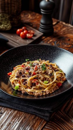 Очень простая и вкусная паста с фаршем, очень похожа на макарошки по-флотски!