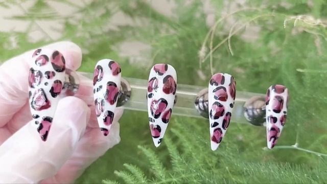 Накладные Ногти💜 леопард🐆
