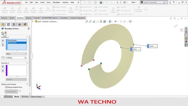 Spring Washer Solid works 3D Model | Exercise No. 23 l Curves  | Helix | Spiral