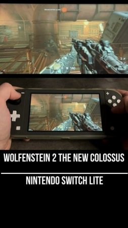 Wolfenstein 2 The New Colossus Nintendo Switch Lite Gameplay