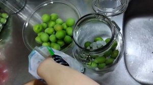 сироп из сливы.　梅シロップ。