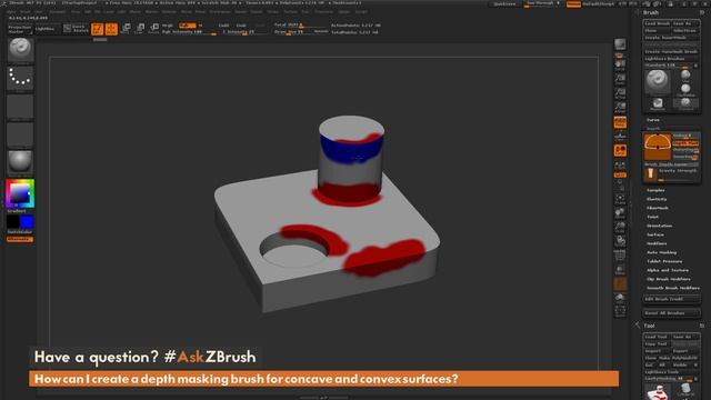 #AskZBrush: “How can I make a depth masking brush for concave and convex surfaces?”