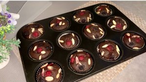 Постные ШОКОЛАДНЫЕ МАФФИНЫ с Ягодами без ЯИЦ