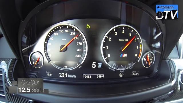 2014 BMW M6 Cabrio 560hp   0 269 km h acceleration 1080p смотреть онлайн
