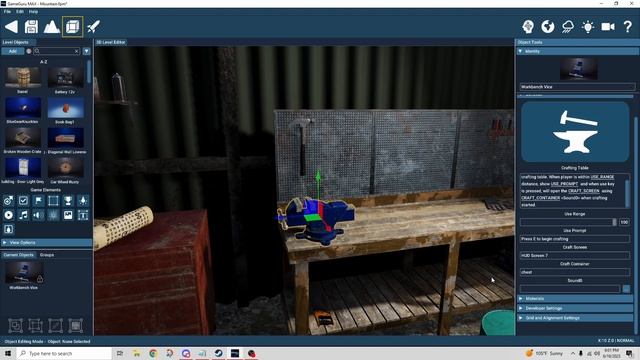 GameGuru Max Tutorial - Crafting HUD  Behaviors Explained
