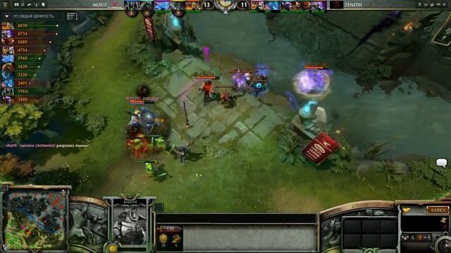 Mouz vs Zenith TI3 Group A game 1