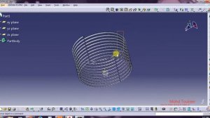 How to make spring in catia V5