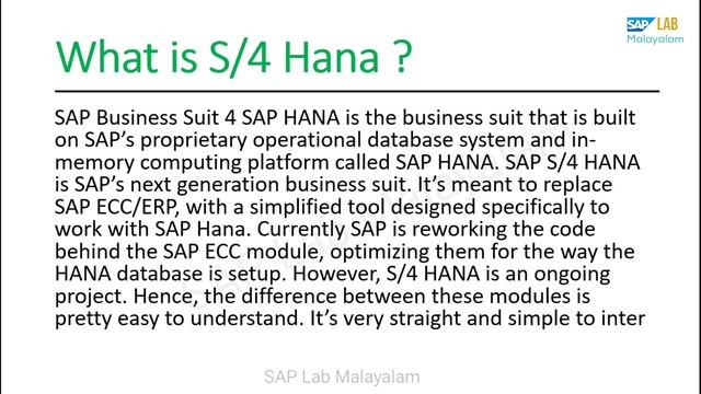 What is SAP S4 HANA | Overview of S/4 HANA смотреть онлайн