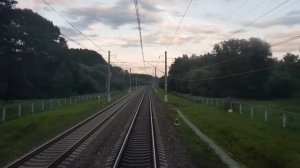 Прибытие поезда на станцию Тверь, Вид из кабины машиниста