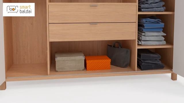 4ių durų spinta VOX SIMPLE | Smart baldai смотреть онлайн