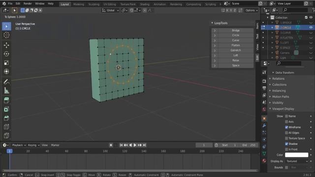 Blender 3D - O ADD ON LOOPTOOLS смотреть онлайн