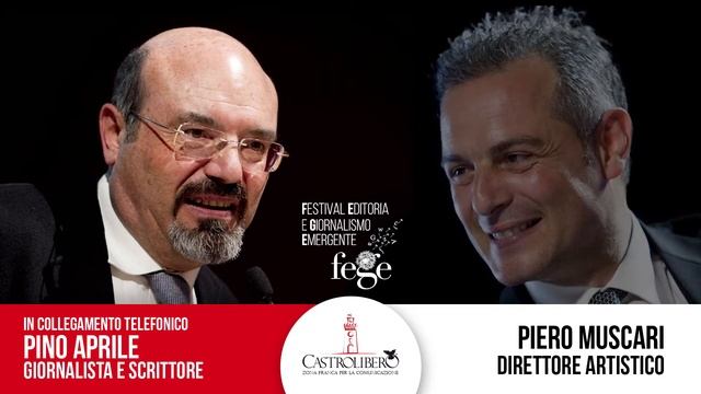 Pino Aprile: lIntervista telefonica  FEGE - Festival del giornalismo