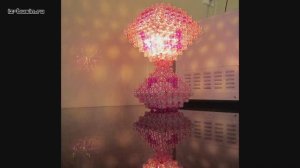 2. Маленький светильник из бусин