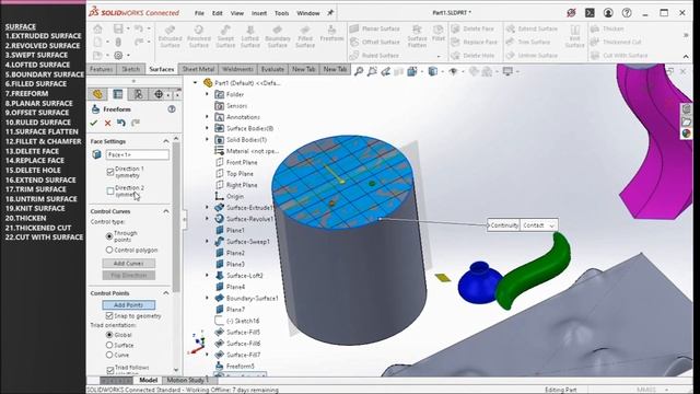 SOLIDWORKS 2024 | TAMIL TUTORIAL 36 | BASICS OF SURFACE [FOR BEGINNER'S] | தமிழில்