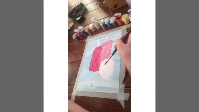 Рисуем Зимнюю композицию❄️#аутизм #детииродители #творческиелюди #свечи #рисованиедляначинающих смотреть онлайн