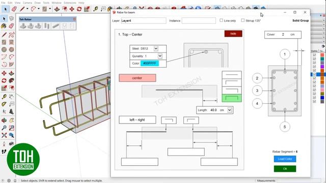 Update Toh Rebars v1.2.2 | Extension for SketchUp смотреть онлайн