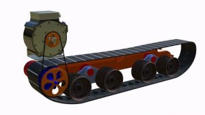 Необычный гусеничный самокат для катания. Анимация 3D в программе Blender!