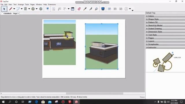 How to convert SketchUp drawing to PDF File and jpg | SketchUp LayOut Tutorial in Bangla